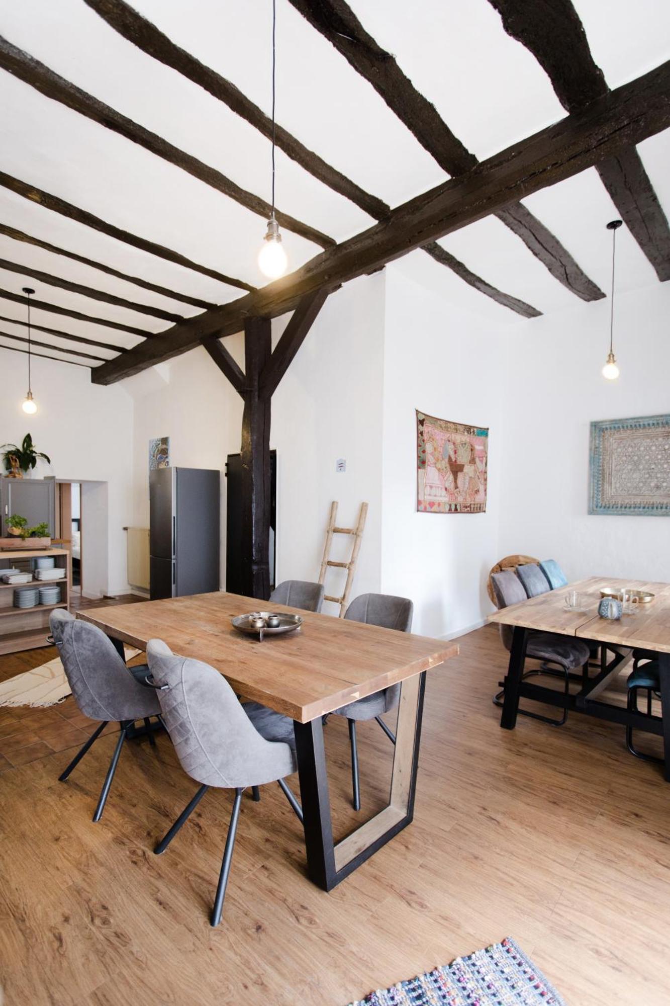 Appartement Seminarhaus Heim Retreat, Fachwerkhaus Von 1451, Yoga, Naturgarten Fuer 10 Personen