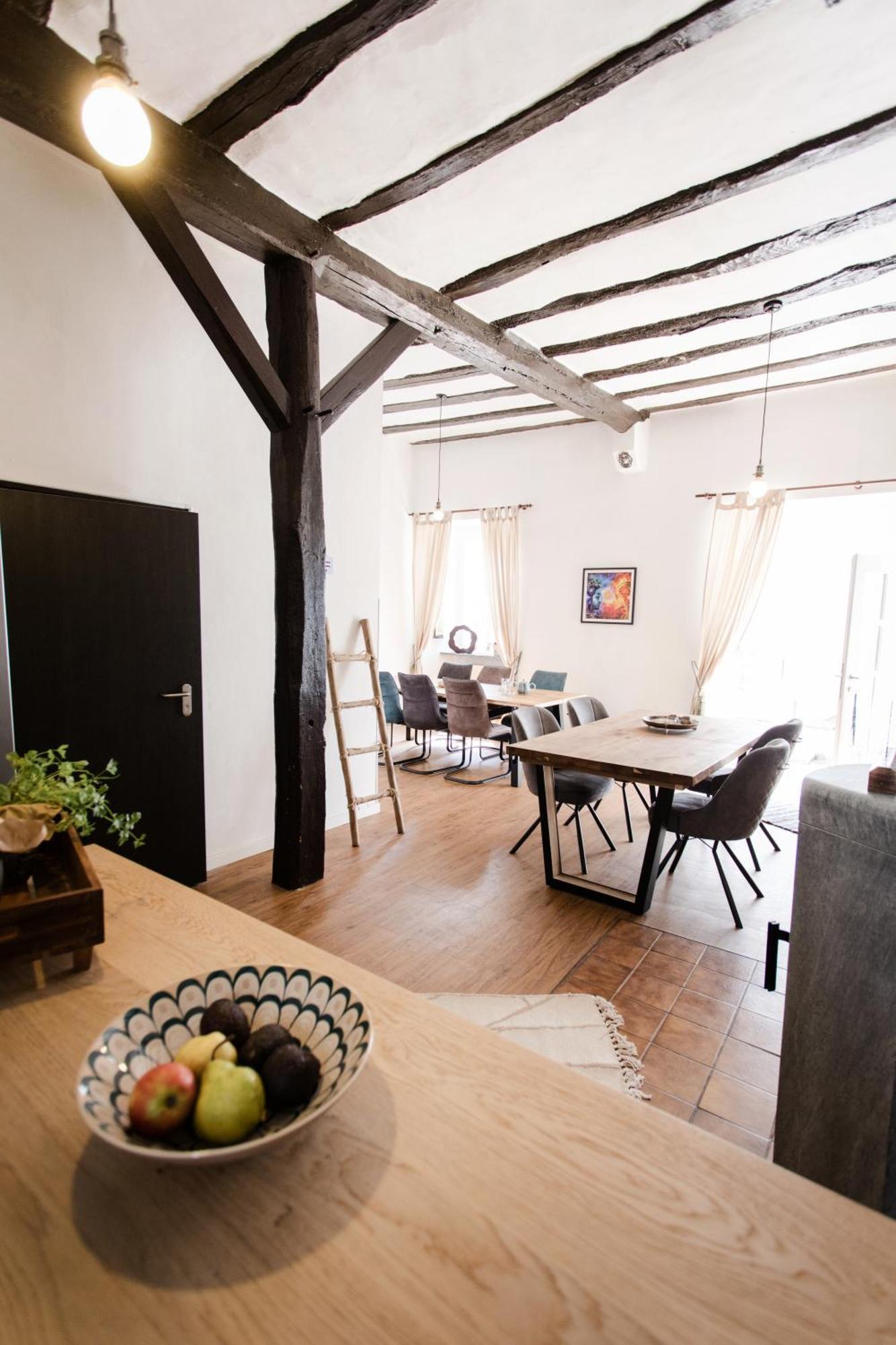 Seminarhaus Heim Retreat, Fachwerkhaus Von 1451, Yoga, Naturgarten Fuer 10 Personen Appartement